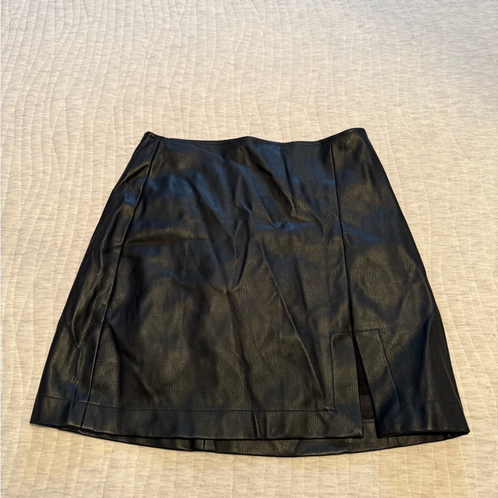 Anthropologie Black Mini Skirt